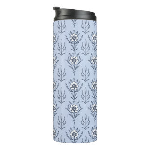 Bouteilles Isothermes Floral bleu