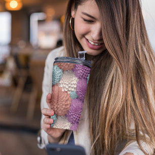 Bouteilles Isothermes Floral Dahlia coloré 3D