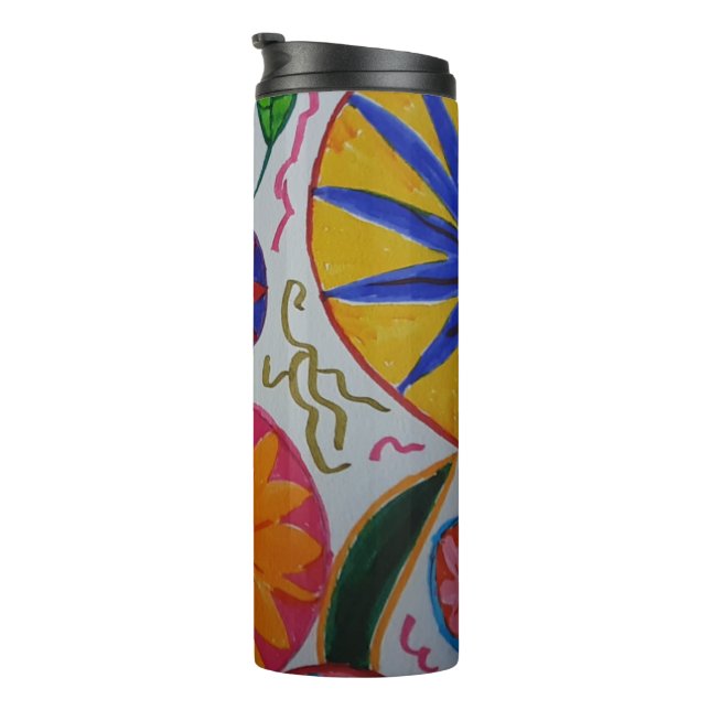 Bouteilles Isothermes Floral moderne (Tourné sur la droite)