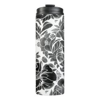 Bouteilles Isothermes Floral noir blanc
