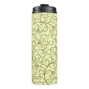 Bouteilles Isothermes Floral Vintage : Belle illustration de fond