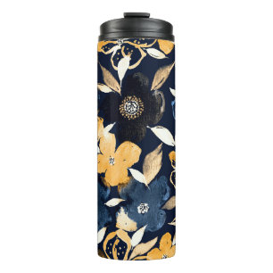Bouteilles Isothermes Floraux Abstraits : Motif de répétition aquarelle