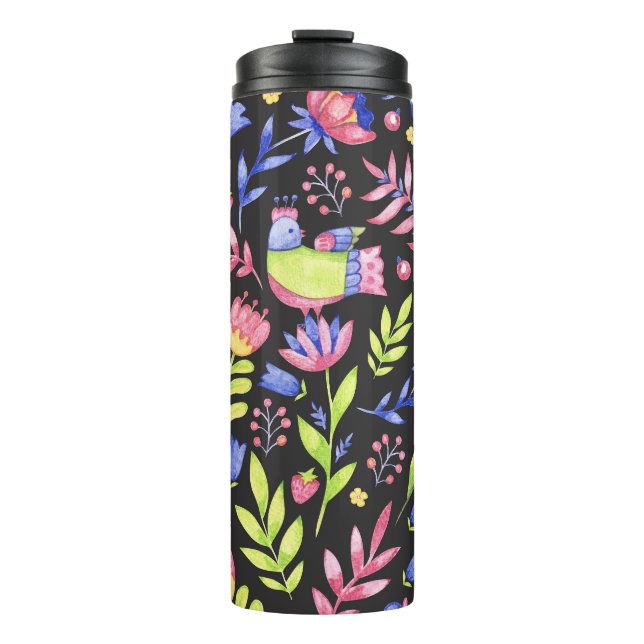 Bouteilles Isothermes Flore printanière : Motif imperméable (Devant)