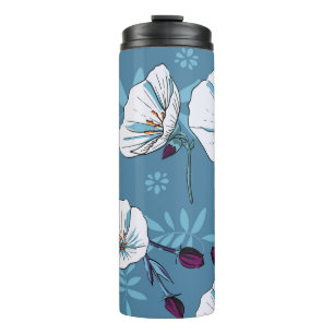 Bouteilles Isothermes Fond de motif fleuri plante botanique sans soudure