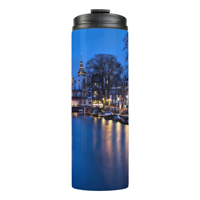Bouteilles Isothermes Fond d'écran de nuit Amsterdam-67657 (Devant)