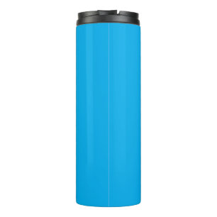 Bouteilles Isothermes Fond uni bleu cyan Style minimaliste d'été