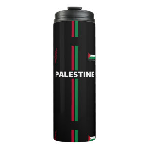 Bouteilles Isothermes Football en Palestine libre - équipe du drapeau