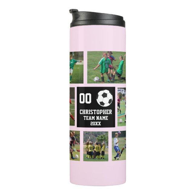 Bouteilles Isothermes Football rose (Tourné sur la droite)