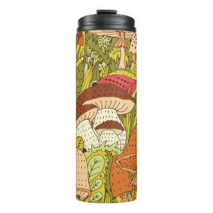 Bouteilles Isothermes Forêt Abstraite de champignons : Motif artistique