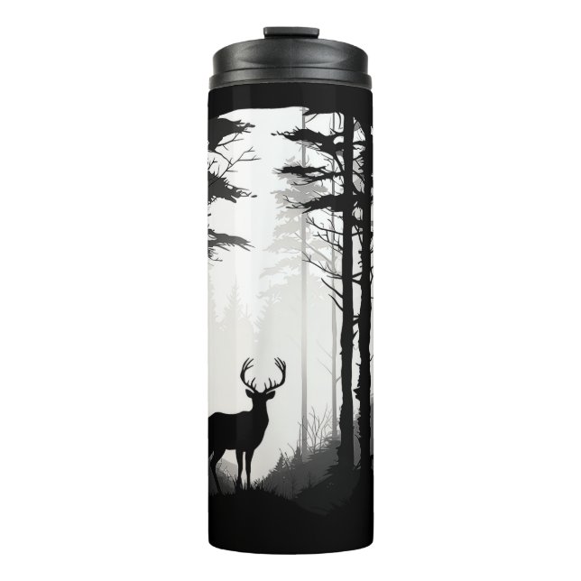 Bouteilles Isothermes Forêt de cerfs faune (Devant)