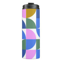 Formes géométriques modernes et colorées Bleu pour