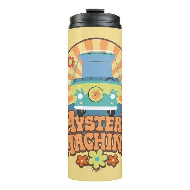 Bouteilles Isothermes Fourgonnette Mystery Machine Graphique Floral (Devant)