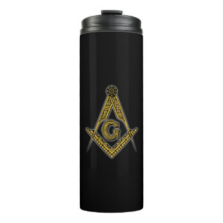 Bouteilles Isothermes Freemason (Black & Gold)