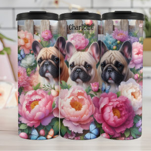 Bouteilles Isothermes French Bulldog Trio : Floral, Charme papillon