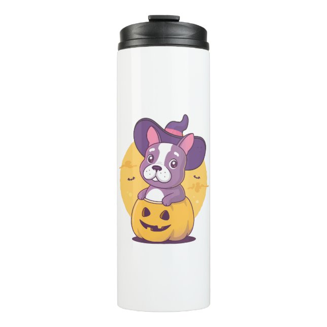 Bouteilles Isothermes Frenchie Halloween (Devant)