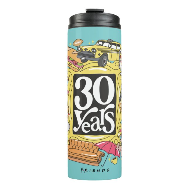 Bouteilles Isothermes FRIENDS™ | Graphisme 30 ans (Devant)