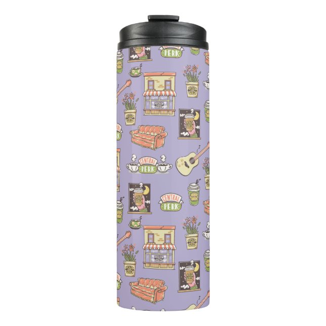 Bouteilles Isothermes FRIENDS™ | Motif d'icône violette (Devant)