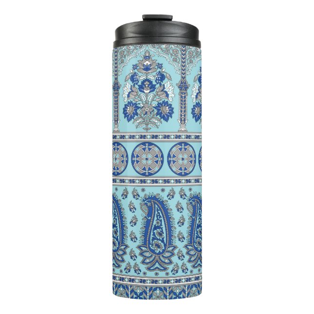 Bouteilles Isothermes Frontière asiatique de Paisley : Design traditionn (Devant)
