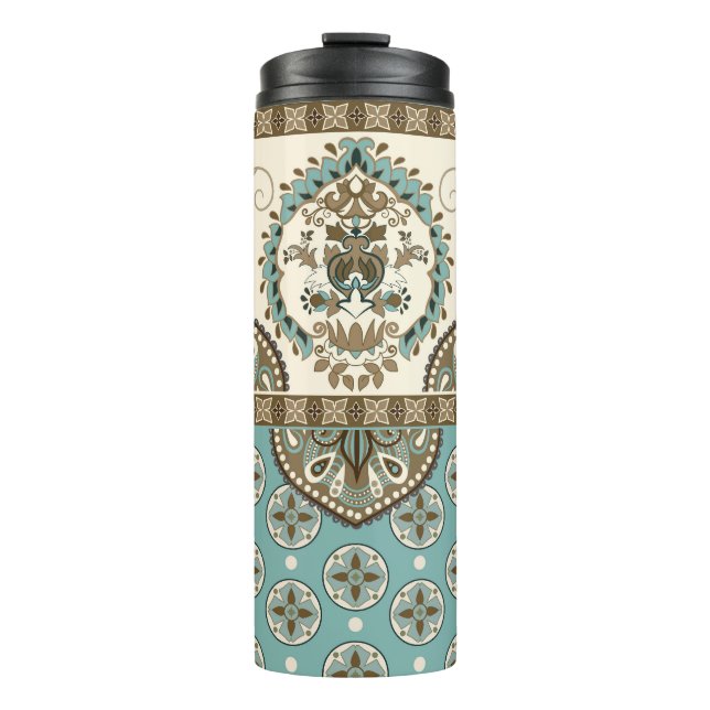 Bouteilles Isothermes Frontière décorative de style marocain (Devant)