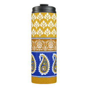 Bouteilles Isothermes Frontière traditionnelle indienne paisley