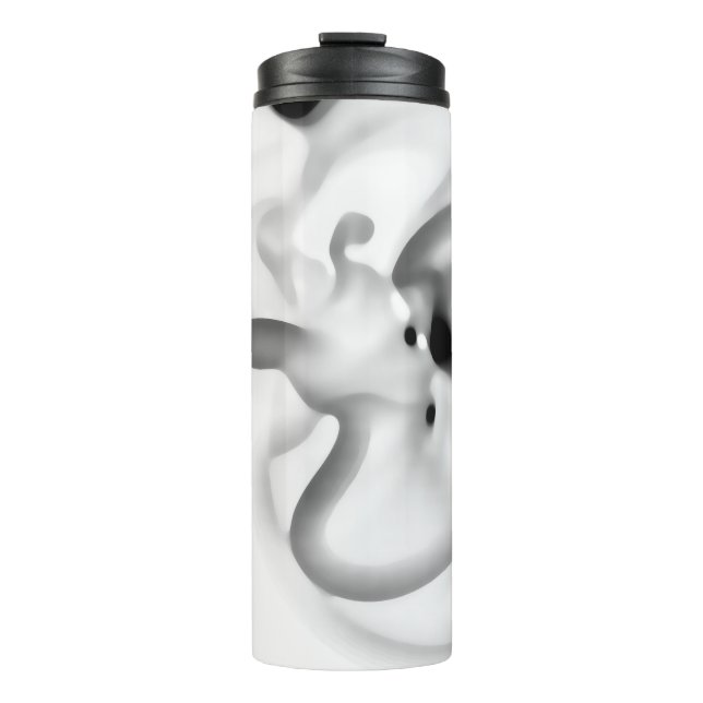 Bouteilles Isothermes Frozen : gris Abstrait, blanc et noir (Devant)