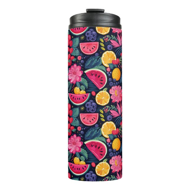 Bouteilles Isothermes Fruits et fleurs tropicaux (Devant)