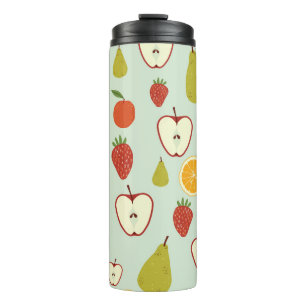 Bouteilles Isothermes Fruits frais : Vibrant Motif sans joint