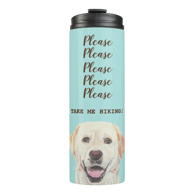 Bouteilles Isothermes Fun Labrador Retriever Thermal Tumbler (Devant)