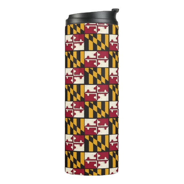 Bouteilles Isothermes Fun Maryland State Drapeau Swag Thermique Drink Tu (Tourné sur la gauche)