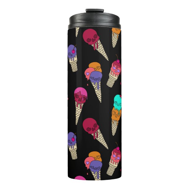 Bouteilles Isothermes Fun Melty Summer Goth Crâne Crème glacée bizarre n (Devant)