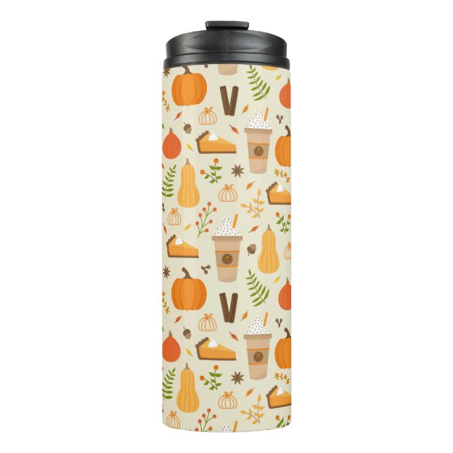Bouteilles Isothermes Fun Orange Fall Motif (Devant)