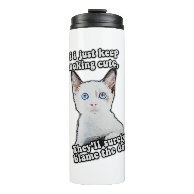Bouteilles Isothermes Funny angry cat meme for kitty persons &cat owners (Devant)