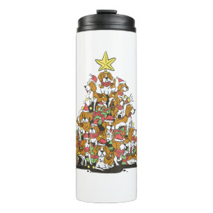 Bouteilles Isothermes Funny arbre de Noël beagle pour amoureux de les ch