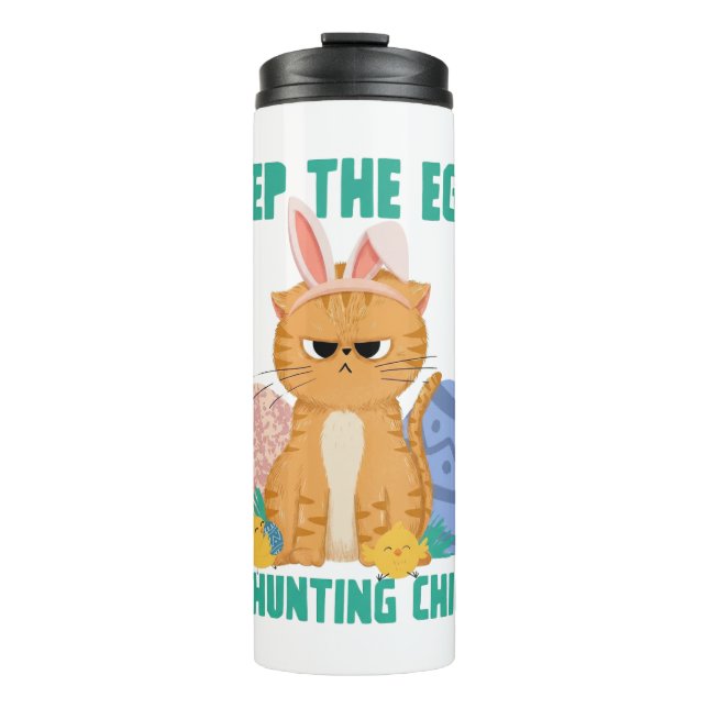 Bouteilles Isothermes Funny Easter Cat Keep The Eggs Hunting Chicks (Devant)