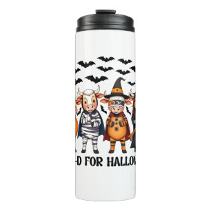 Bouteilles Isothermes Funny Highland Cow Moo-d pour Halloween