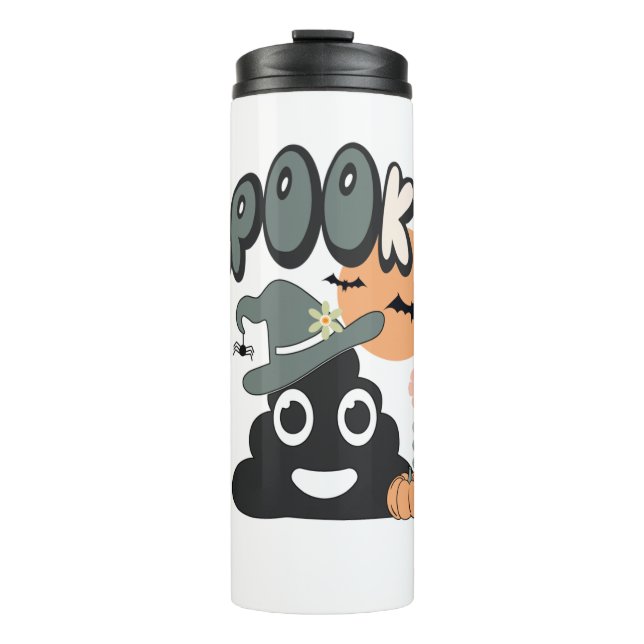 Bouteilles Isothermes Funny Humour de salle de bain mignon Rétro Hallowe (Devant)