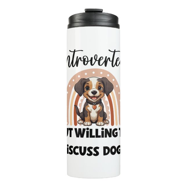Bouteilles Isothermes Funny Introvert Dog Lover Quote (Devant)