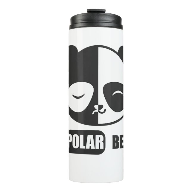 Bouteilles Isothermes Funny Polar Bear Painting (Devant)