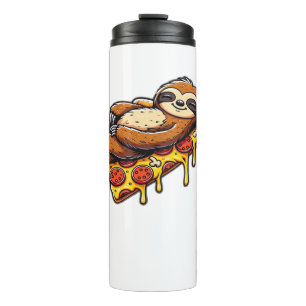 Bouteilles Isothermes Funny Sloth mangeant Pizza, Kawaii Amoureux des an