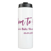 Futur maman baby shower nom date rose simple minim