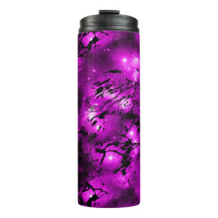Bouteilles Isothermes Galaxie de marbre aux lumières roses profondes aqu