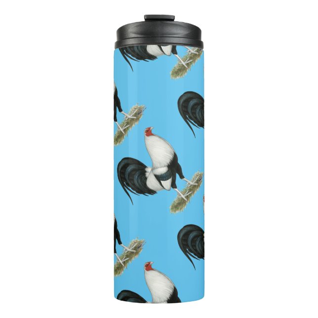 Bouteilles Isothermes Gamecock argenté (Devant)