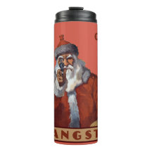 Gangsta Père Noël nom personnalisé tumbler