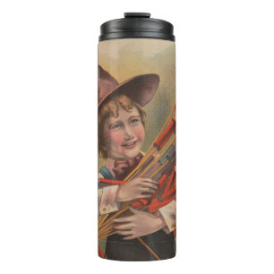 Bouteilles Isothermes Garçon avec Feux d'Artifice, Drapeau Américain, Im