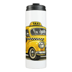 Bouteilles Isothermes Garçon Conducteur de Taxi Rétro avec T-Shirt de Vo
