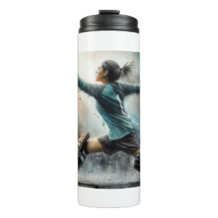 Bouteilles Isothermes Gardien de but sauve le ballon de football,