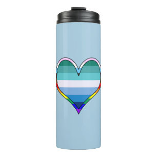 Bouteilles Isothermes Gay pride Coeur Thermal Tumbler