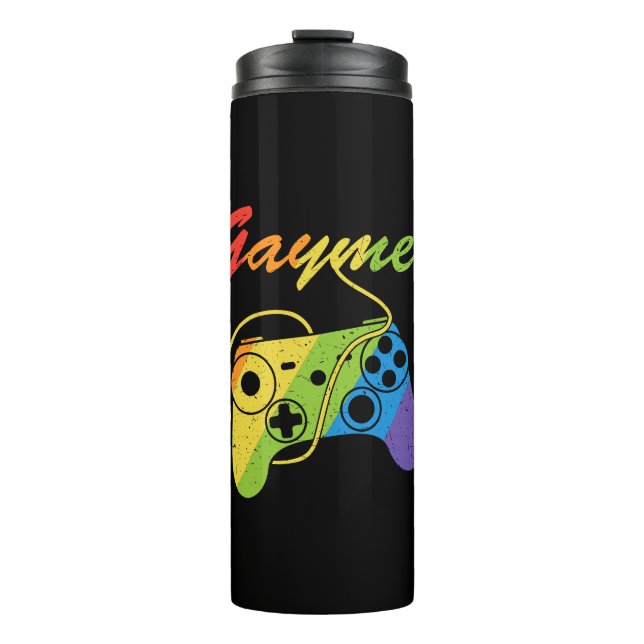 Bouteilles Isothermes Gaymer | Rainbow Video Game Controller | Jeux (Devant)