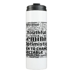 Bouteilles Isothermes Gemini Zodiac Word Cloud Inspiration Tumblers