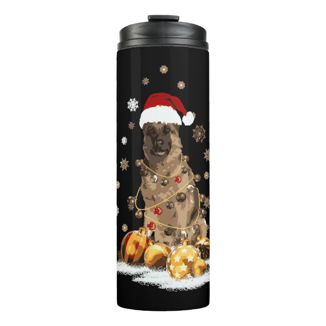 Bouteilles Isothermes German Shepherd Christmas Dog Light Ugly (Devant)